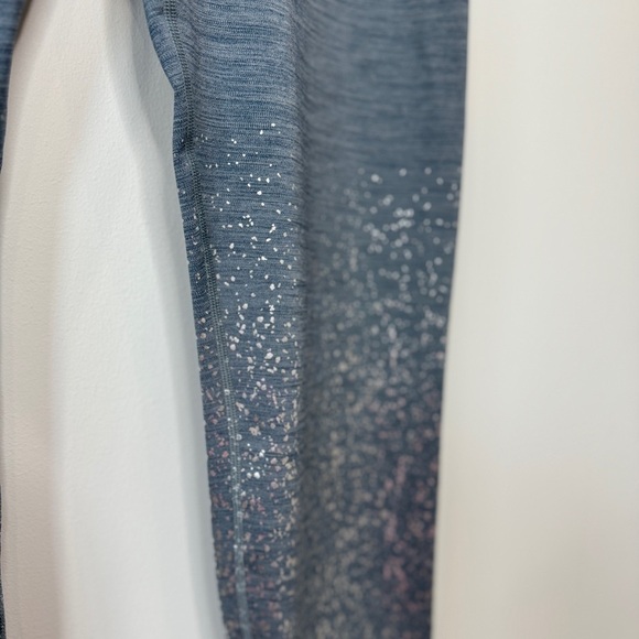 Sweaty Betty Full Length Gray Leggings Silver Sparkle Ankles  (XXL) - Picture 3 of 7